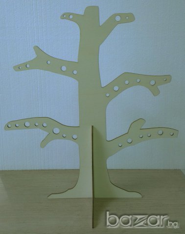 Стойка за обеци от шперплат 3мм, снимка 2 - Декорация за дома - 7758888