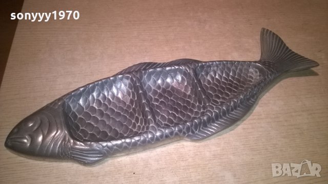 голяма риба-ретро колекция-масивна-50х17см-внос швеция, снимка 3 - Колекции - 25384425