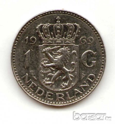 Netherlands-1 Gulden-1969-KM# 184a-Juliana , снимка 1 - Нумизматика и бонистика - 6987341