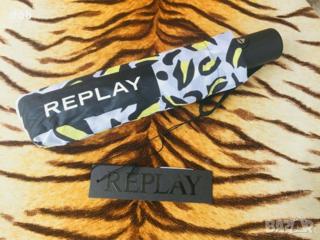 Нов автоматичен чадър Replay Designer Leopard, снимка 10 - Други - 25768313