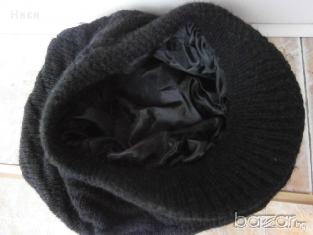 Нова дамска черна шапка с козирка, снимка 5 - Шапки - 12233141
