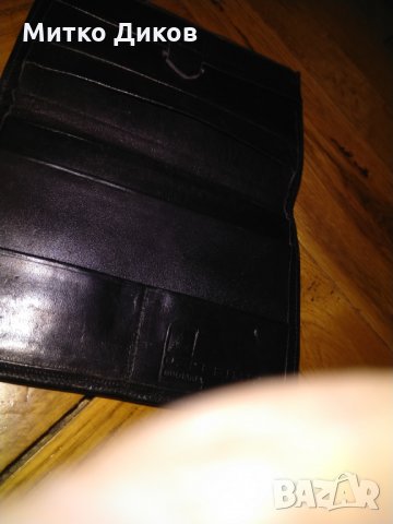 Портфейл Лесоимпекс от соца -естествена кожа, снимка 4 - Портфейли, портмонета - 24750372