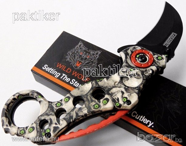 Карамбит Wild Wolf /черепи/, снимка 10 - Ножове - 17297641