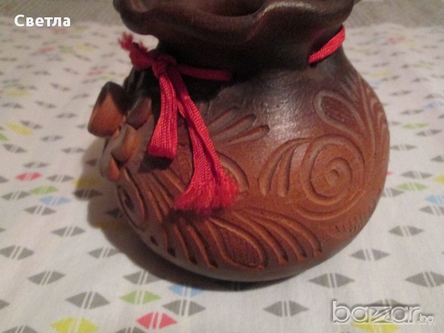 Керамична вазичка-кесия, снимка 3 - Декорация за дома - 16808885