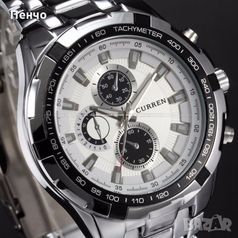 2019 нов марков луксозeн стоманен мъжки бизнес кварцов ръчен водоустойчив часовник часовници военен , снимка 10 - Мъжки - 24070613