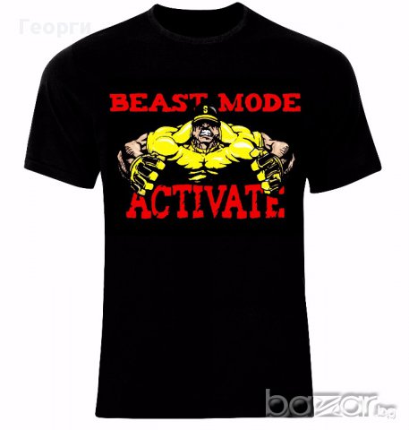 Fitness Sport Muscle Training Bodybuilder Beast Mode Activate Тениска Мъжка/Дамска S до 2XL, снимка 1 - Тениски - 14035390