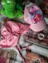 розова шапка с козирка и русалка, снимка 1 - Бебешки шапки - 25252040
