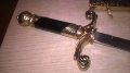 нож сабя-златна кама с ножница-метални-38х11см-внос швеицария, снимка 14
