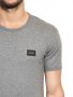 D&G Dolce and Gabbana Grey Metal Plate Logo Мъжка Тениска size 48 (M), снимка 2