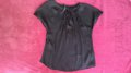 Елегантна черна блуза на Манго, снимка 1 - Тениски - 13111777