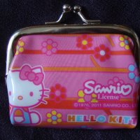 Оригинално детско портмоне с часовник-Hello Kitty;, снимка 3 - Други - 20754031