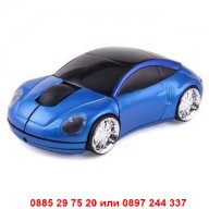 Мишка кола Порше - Синя, снимка 5 - Клавиатури и мишки - 12971835