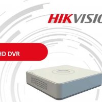 Hikvision Turbo HD DVR 4.0 Pentabrid H.265+ DS-7104HQHI-K1 4 Канала HDTVI/AHD/CVI/CVBS/960H+1 IP 4Мр, снимка 1 - HD камери - 22233369