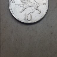 Монета 10 Английски Пенса 2002г. / 2002 20 UK Pence Coin KM# 989, снимка 1 - Нумизматика и бонистика - 15364773