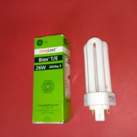  Енергоспестяваща Флуоросцентна Лампа GE Biax Т/E-26W-GX24q-3 , снимка 1 - Крушки - 25911693