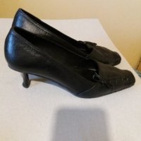 Дам.обувки-/ест.кожа/-№38-цвят-черни. Закупени от Италия., снимка 2 - Дамски обувки на ток - 22385831