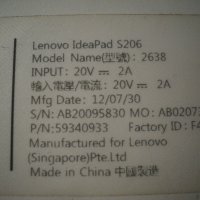 Лаптоп Lenovo IdeaPad S206 2638, снимка 4 - Лаптопи за дома - 24882854