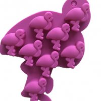 8 Фламинго силиконов молд форма фондан бонбони шоколад гипс сапун калъп декорация и украса, снимка 1 - Форми - 23434272