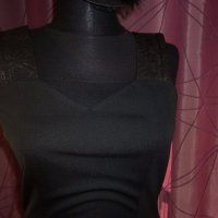 Еластична черна рокля , снимка 4 - Рокли - 19137330