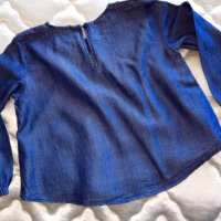 дънкова блуза за момиче (възраст 3-4 г ), снимка 3 - Детски Блузи и туники - 24549650