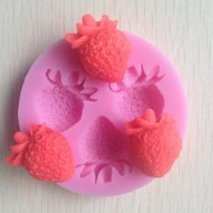 силиконов молд форма  ягода ягоди , ягодки за украса торта фондан, снимка 1 - Форми - 10606979