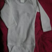 ПОСЛЕДНИ БРОЙКИ! Бебешки бодита е с дълъг ръкав в бял цвят - рипс, снимка 3 - Бодита за бебе - 23944803