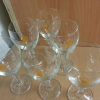 Кристални чаши за вино Балкантурист златни пясъци, снимка 7 - Антикварни и старинни предмети - 22743616