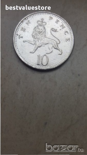 Монета 10 Английски Пенса 2002г. / 2002 20 UK Pence Coin KM# 989, снимка 1