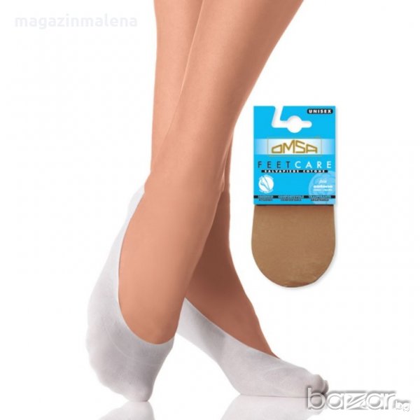 OMSA 39-41,42-46 черни,телесни унисекс памучни терлици със силикон памучен терлик, снимка 1