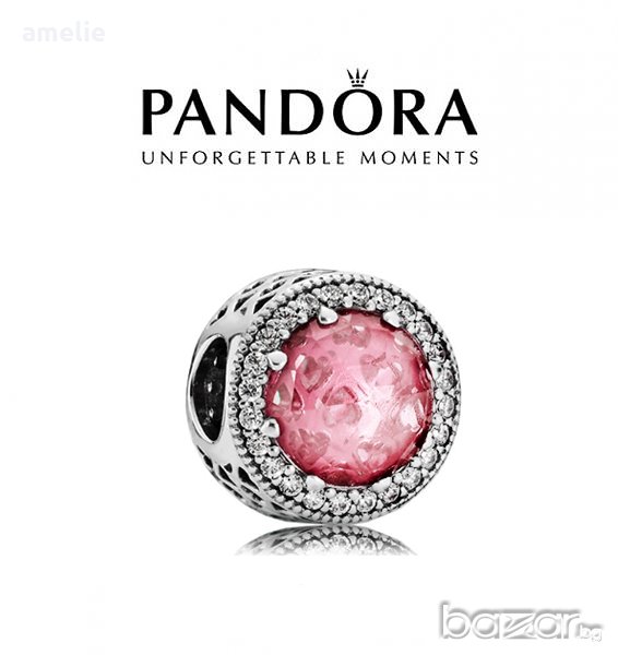 Черен Петък! Pandora талисман Blush Pink. Колекция Amélie, снимка 1