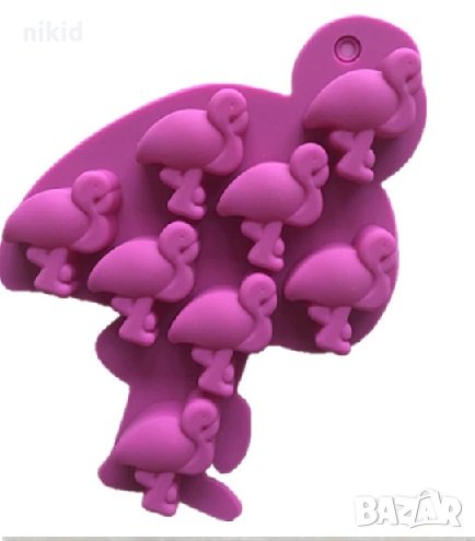 8 Фламинго силиконов молд форма фондан бонбони шоколад гипс сапун калъп декорация и украса, снимка 1