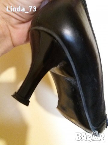 Дам.обувки-/ест.кожа/-№38-цвят-черни. Закупени от Италия., снимка 13 - Дамски обувки на ток - 22385831