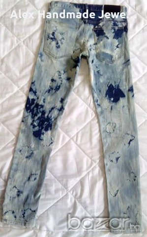 Lab industries избелени дънки, снимка 5 - Дънки - 18249237