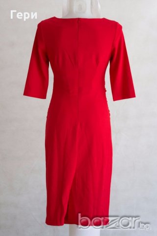 Елеганта червена рокля марка Bourne, снимка 2 - Рокли - 18398148