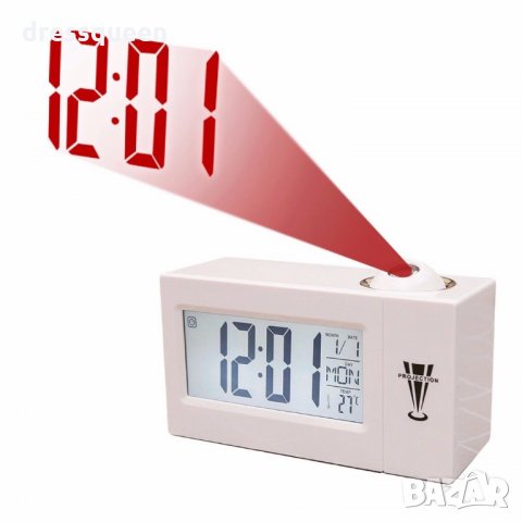 3605 часовник с проекция и активиране чрез пляскане на ръце, снимка 9 - Други стоки за дома - 23528061