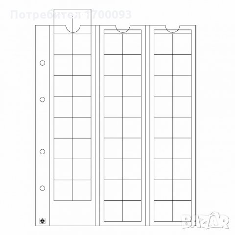 Резервни листи за албуми OPTIMA за монети - всички размери , снимка 10 - Нумизматика и бонистика - 24178458