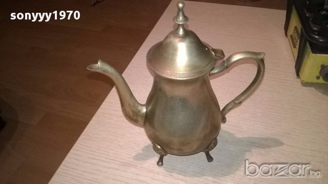 Ретро чаиник с капак-21х20х11см-внос швеицария, снимка 6 - Антикварни и старинни предмети - 17872194