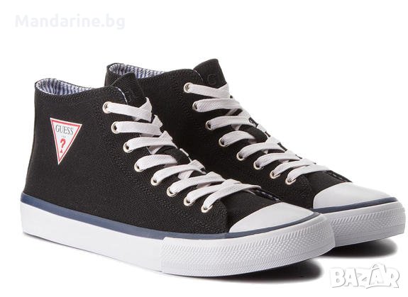 ПРОМО 🍊 GUESS 41-42-43 номер 🍊 Черни мъжки обувки с лого на марката нови с кутия, снимка 3 - Кецове - 25959058