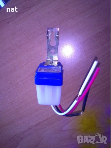 ФОТО РЕЛЕ, Автоматичен, фотоелектрически ключ тъмно-светло AS-10;,реле за осветеност;., снимка 2 - Прожектори - 21539003