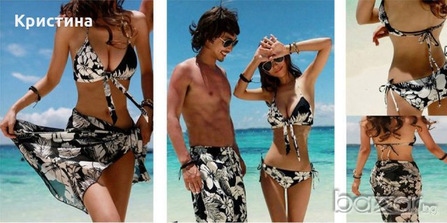 3 модела ДАМСКИ бански от 3ЧАСТИ, снимка 3 - Бански костюми - 18886474