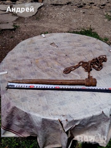 Старинна побивачка,побивало за добитък, снимка 3 - Антикварни и старинни предмети - 22226975