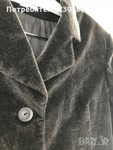 Елегантно ежедневно или официално графитено черно, вталено манто/палто/тренч, снимка 3 - Палта, манта - 24861700