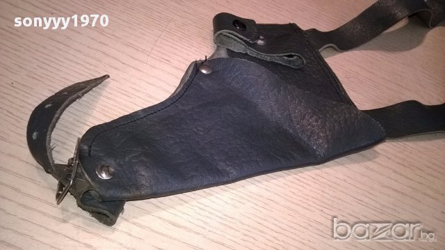 Кобур-кожен с презрамки-внос швеицария, снимка 3 - Оборудване и аксесоари за оръжия - 14786108