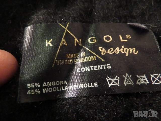 Оригинална арт шапка KANGOL - кашмир  U.K. от кралят на шапките KANGOL английска марка , снимка 2 - Шапки - 23763634