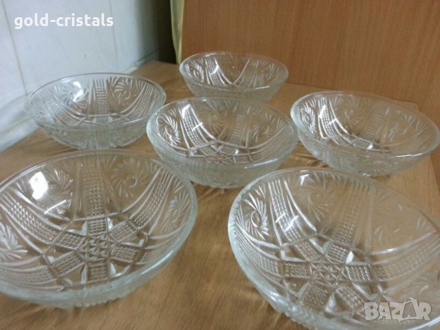 кристални  купички чешко стъкло , снимка 3 - Антикварни и старинни предмети - 22298589