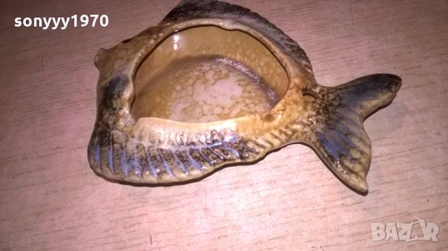 пепелник-риба-керамика-14х12х4см, снимка 5 - Антикварни и старинни предмети - 23439520