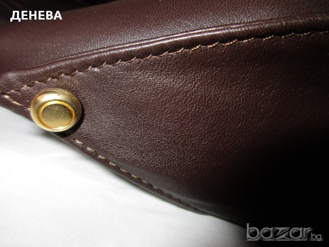 ЕСТЕСТВЕНА КОЖА на BELLA MILLA-ITALY - голяма кафява дамска чанта, снимка 5 - Чанти - 12856245