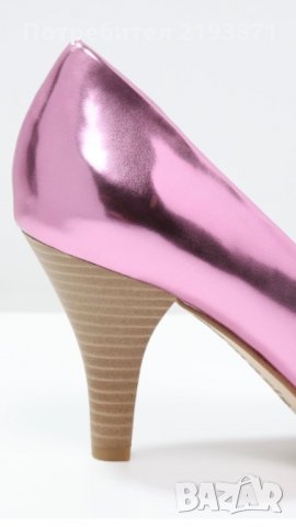Немски ефектни кожени розови обувки Tamaris номер 36 и номер 37, снимка 12 - Дамски обувки на ток - 24276061