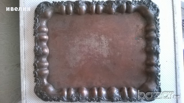 антикварна бронзова табла,поднос