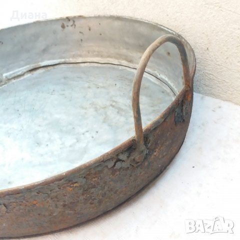 стара кована калайдисана тава за лютеница, агнета , снимка 6 - Антикварни и старинни предмети - 25229763